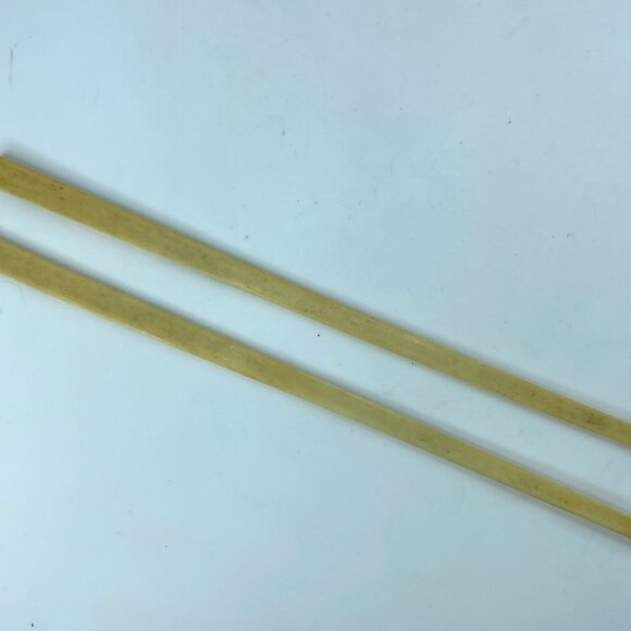 Art Deco Japanese Scrimshaw bone polychrome hairsticks 6.5\